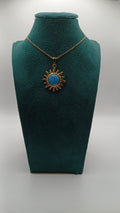 Collar de sol turquesa