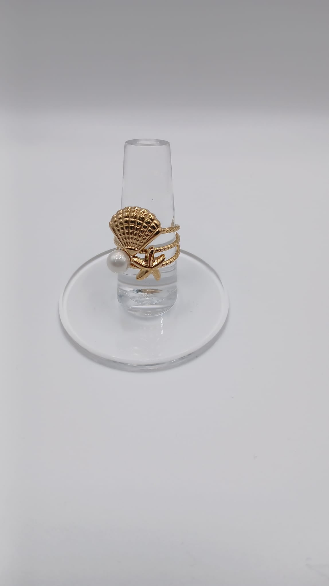 Anillo Concha  Dorado